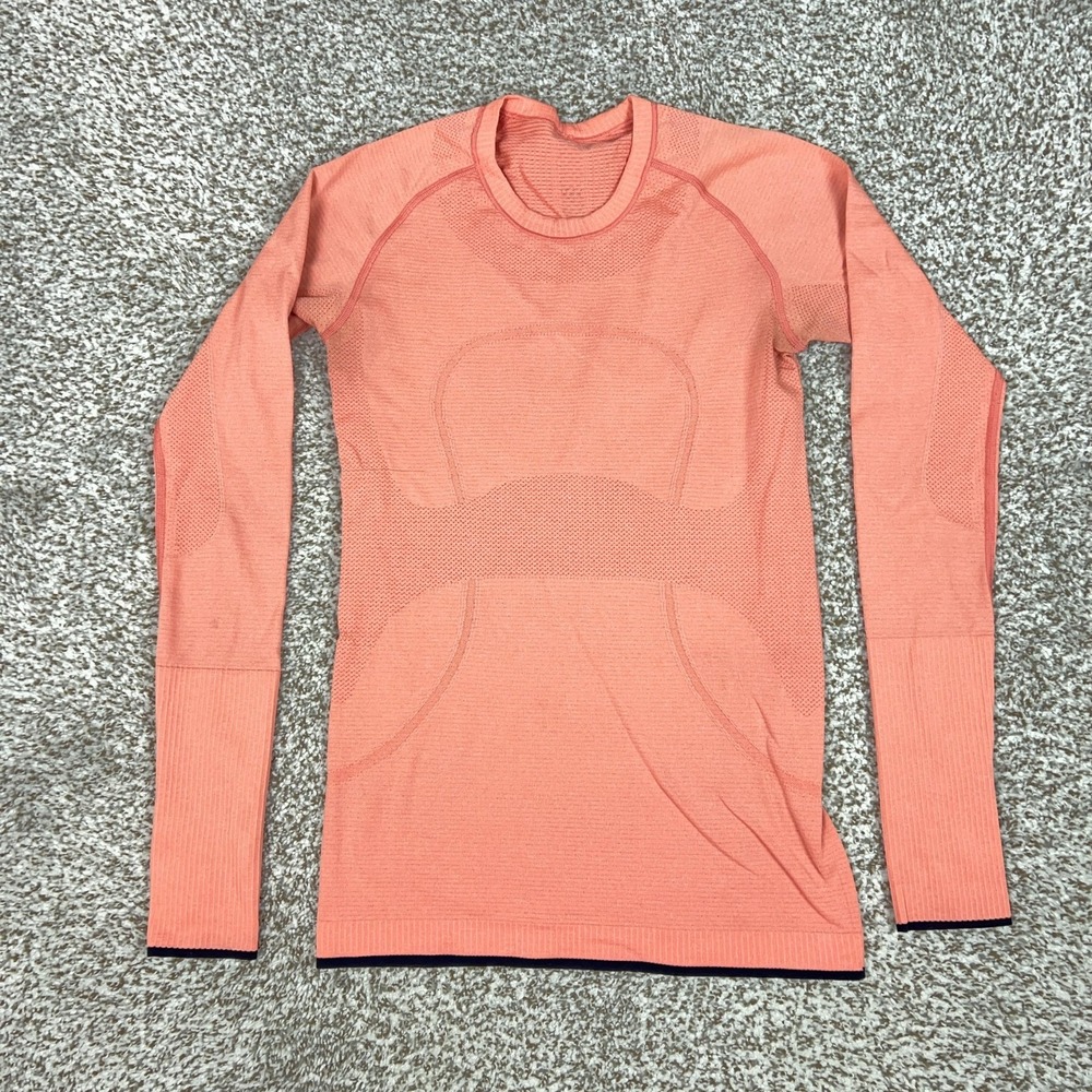 Lululemon Shirt Womens 6 Pink Swiftly Tech Long Sleeve Running Gym Yoga Workout